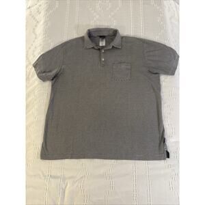 Patagonia Men’s XL Organic Cotton Striped Polo Shirt Black White Casual